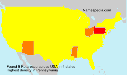 Surname Rotarescu in USA Surname Rotarescu in USA