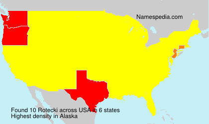 Surname Rotecki in USA Surname Rotecki in USA