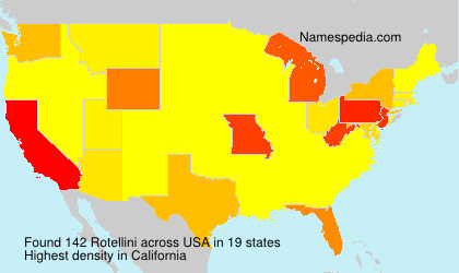 Surname Rotellini in USA Surname Rotellini in USA
