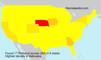 Surname Rothanzl in USA Surname Rothanzl in USA