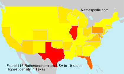 Surname Rothenbach in USA Surname Rothenbach in USA