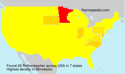 Surname Rothenbacher in USA Surname Rothenbacher in USA