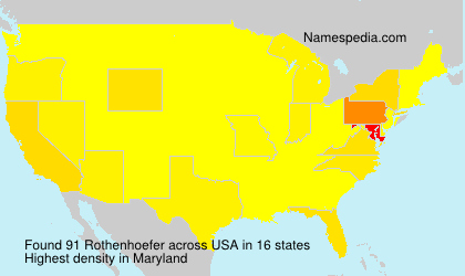 Surname Rothenhoefer in USA Surname Rothenhoefer in USA