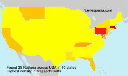 Surname Rothera in USA Surname Rothera in USA