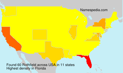 Surname Rothfield in USA Surname Rothfield in USA