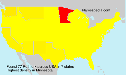 Surname Rothfork in USA Surname Rothfork in USA