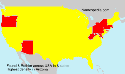 Surname Rothier in USA Surname Rothier in USA