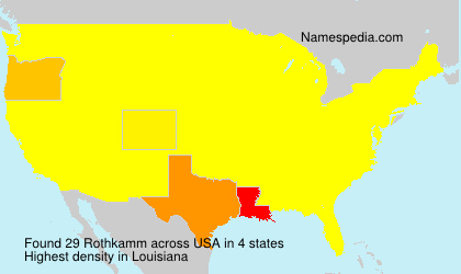 Surname Rothkamm in USA Surname Rothkamm in USA