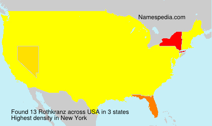 Surname Rothkranz in USA