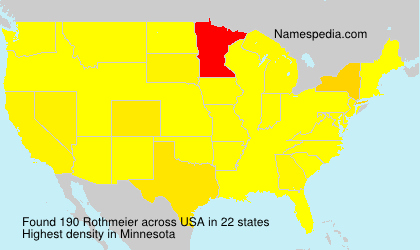 Surname Rothmeier in USA Surname Rothmeier in USA