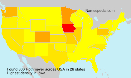 Surname Rothmeyer in USA Surname Rothmeyer in USA