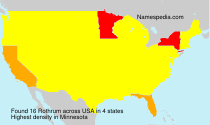 Surname Rothrum in USA Surname Rothrum in USA