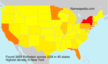 Surname Rothstein in USA Surname Rothstein in USA