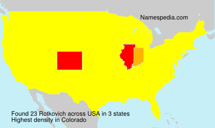 Surname Rotkovich in USA Surname Rotkovich in USA