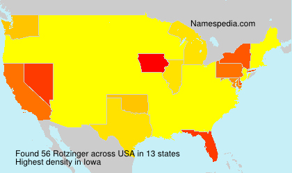 Surname Rotzinger in USA Surname Rotzinger in USA