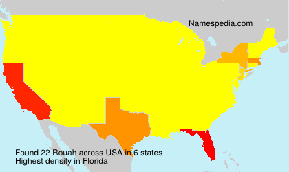 Surname Rouah in USA Surname Rouah in USA