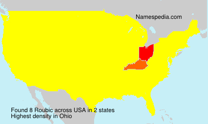 Surname Roubic in USA Surname Roubic in USA
