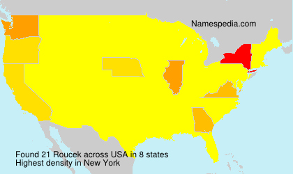 Surname Roucek in USA Surname Roucek in USA