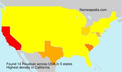 Surname Roudsari in USA Surname Roudsari in USA