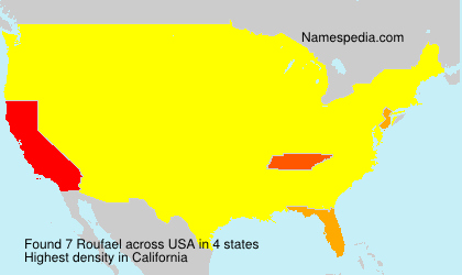 Surname Roufael in USA Surname Roufael in USA