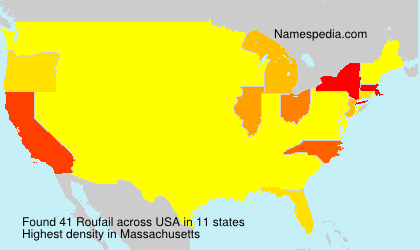 Surname Roufail in USA Surname Roufail in USA