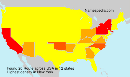 Surname Roufe in USA Surname Roufe in USA