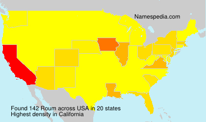 Surname Roum in USA Surname Roum in USA
