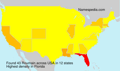 Surname Roumain in USA Surname Roumain in USA