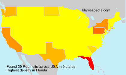 Surname Roumelis in USA Surname Roumelis in USA