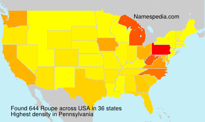 Surname Roupe in USA Surname Roupe in USA