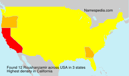 Surname Roushanzamir in USA Surname Roushanzamir in USA