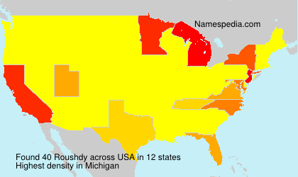 Surname Roushdy in USA Surname Roushdy in USA