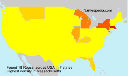 Surname Roussi in USA Surname Roussi in USA