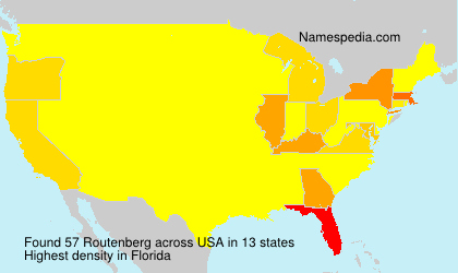 Surname Routenberg in USA Surname Routenberg in USA
