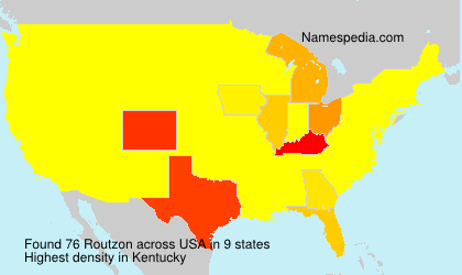 Surname Routzon in USA Surname Routzon in USA