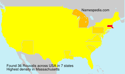 Surname Rouvalis in USA Surname Rouvalis in USA
