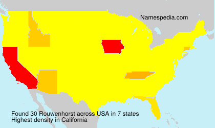 Surname Rouwenhorst in USA Surname Rouwenhorst in USA