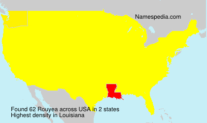 Surname Rouyea in USA Surname Rouyea in USA