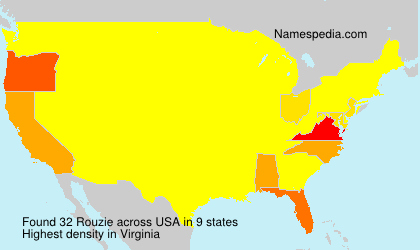 Surname Rouzie in USA Surname Rouzie in USA