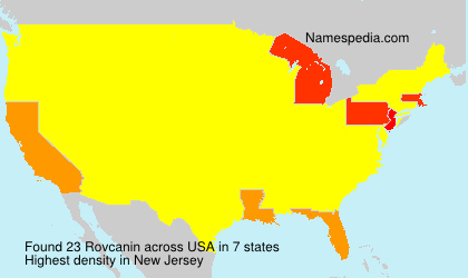 Surname Rovcanin in USA Surname Rovcanin in USA