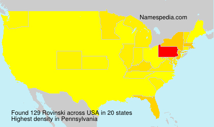 Surname Rovinski in USA Surname Rovinski in USA