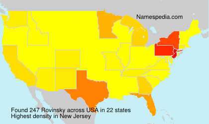 Surname Rovinsky in USA Surname Rovinsky in USA