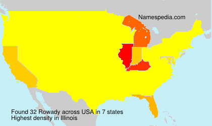 Surname Rowady in USA Surname Rowady in USA