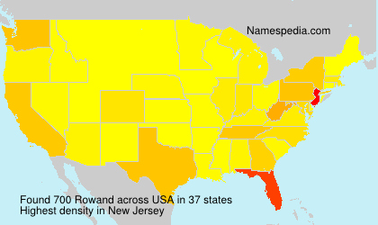 Surname Rowand in USA Surname Rowand in USA