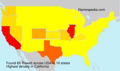 Surname Rowatt in USA Surname Rowatt in USA