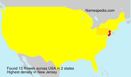 Surname Rowek in USA Surname Rowek in USA