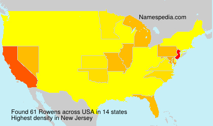 Surname Rowens in USA Surname Rowens in USA