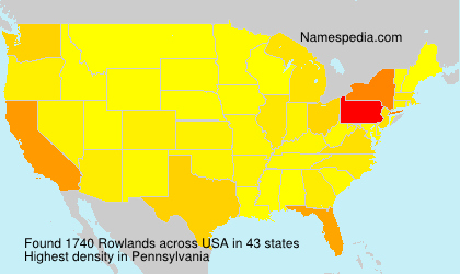 Surname Rowlands in USA Surname Rowlands in USA