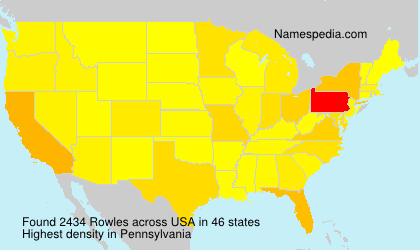 Surname Rowles in USA Surname Rowles in USA