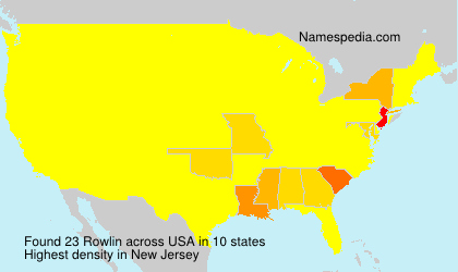 Surname Rowlin in USA Surname Rowlin in USA